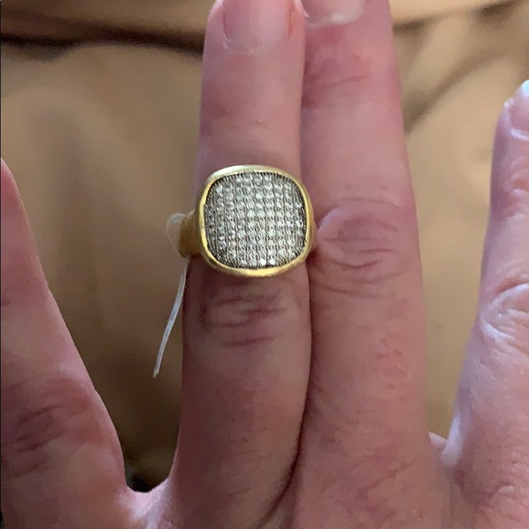 Jewelry - Gold tone with CZ sized 6